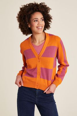 Strickjacke im Colour-Blockdesign Strickjacke im Colour-Blockdesign