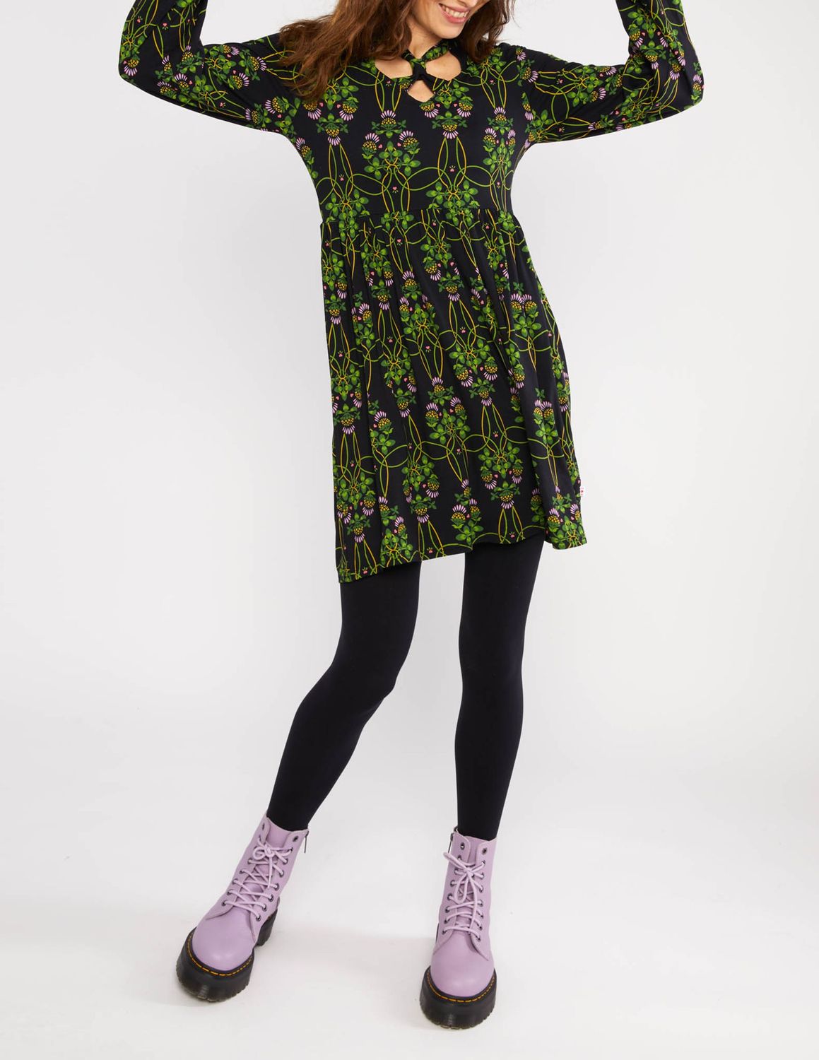 herbstliches Minikleid | Größe XS