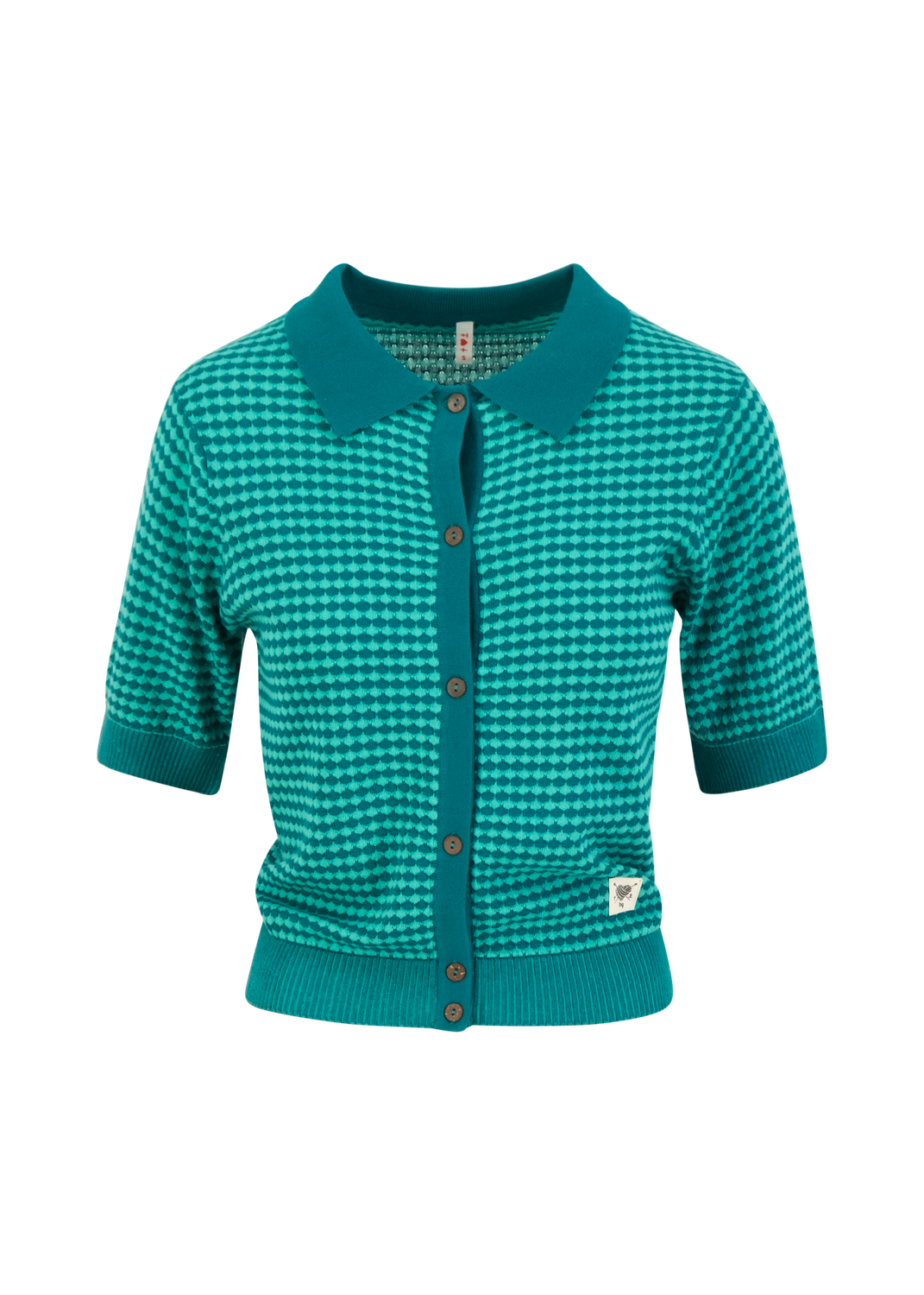 Strickbluse Petrol