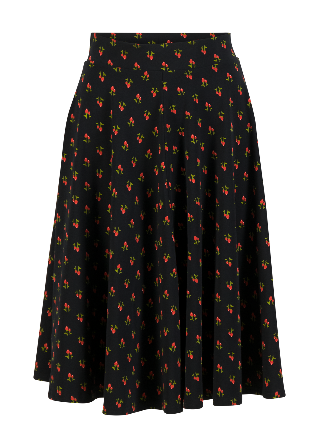 Tellerrock mit Rosenprint