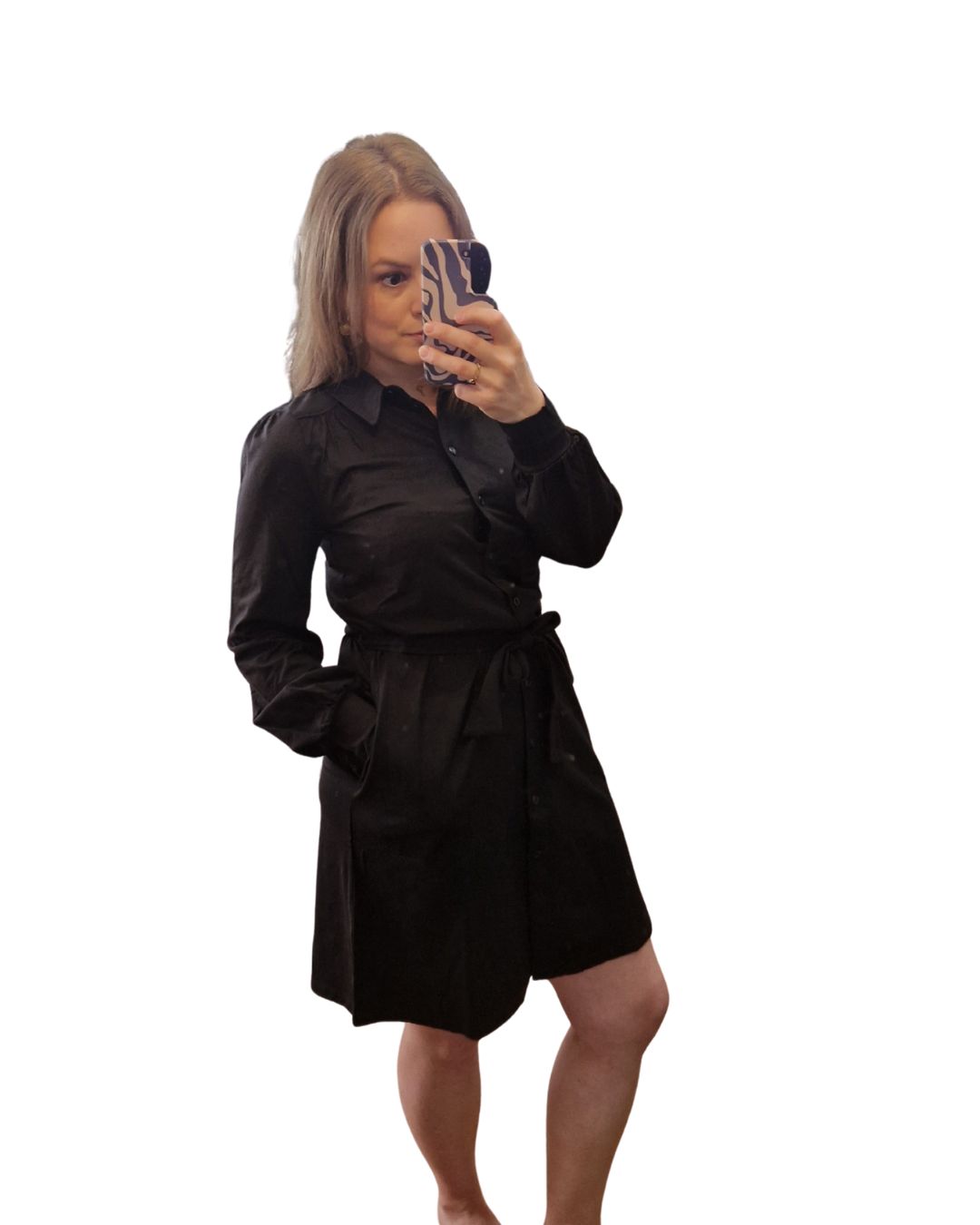 Hemdblusenkleid aus Jersey