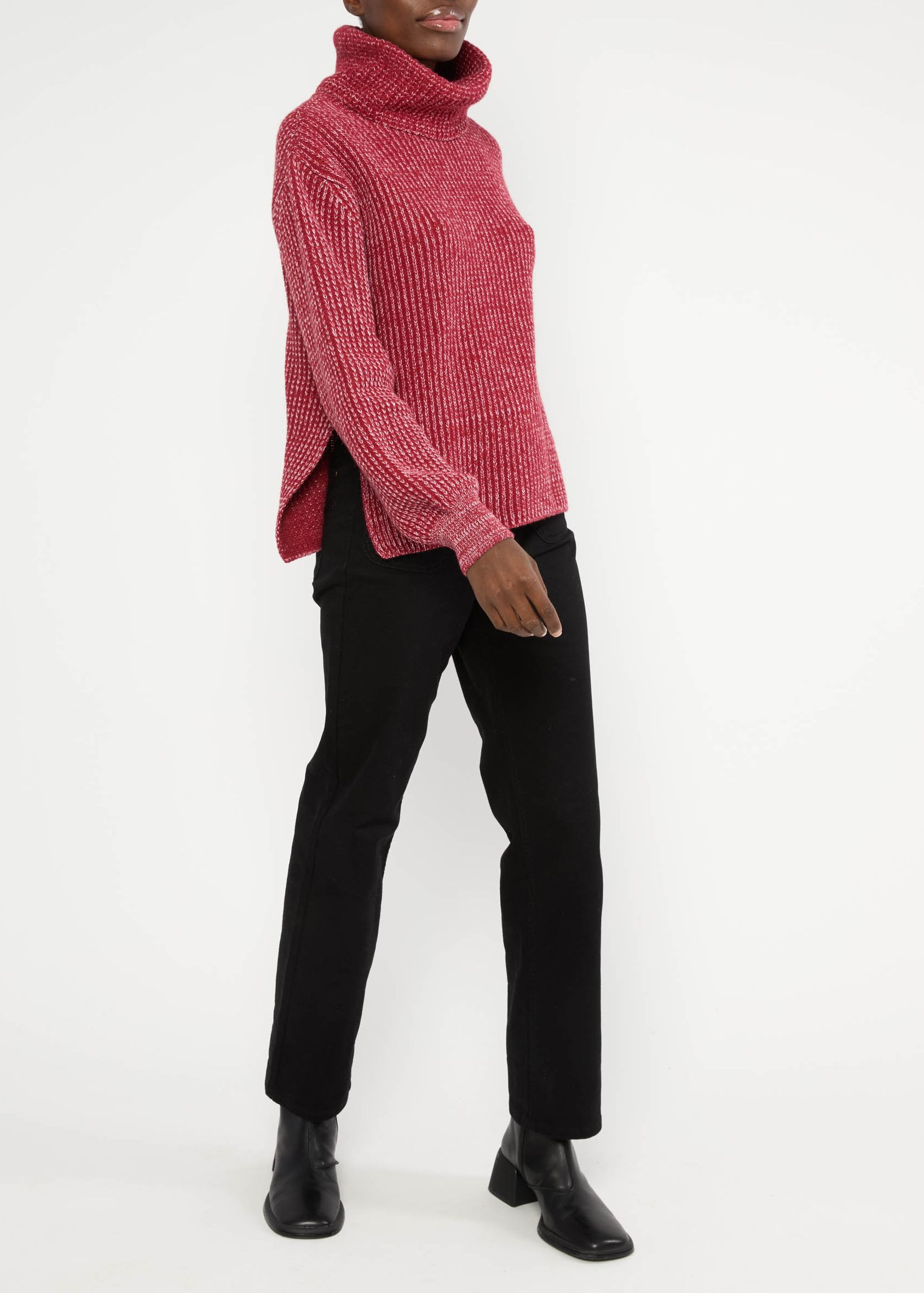 Strickpullover mit Wollanteil