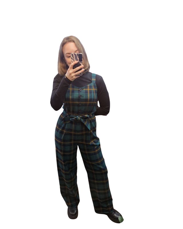 Jumpsuit mit Karomuster Jumpsuit mit Karomuster