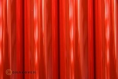 Oracover - Bügelfolie transparent rot