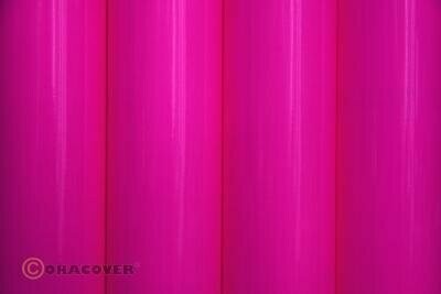 Oracover - Bügelfolie fluoreszierend neon-pink