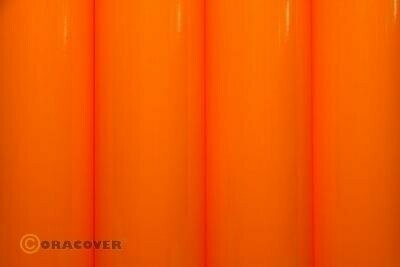 Oracover - Bügelfolie fluoreszierend signalorange
