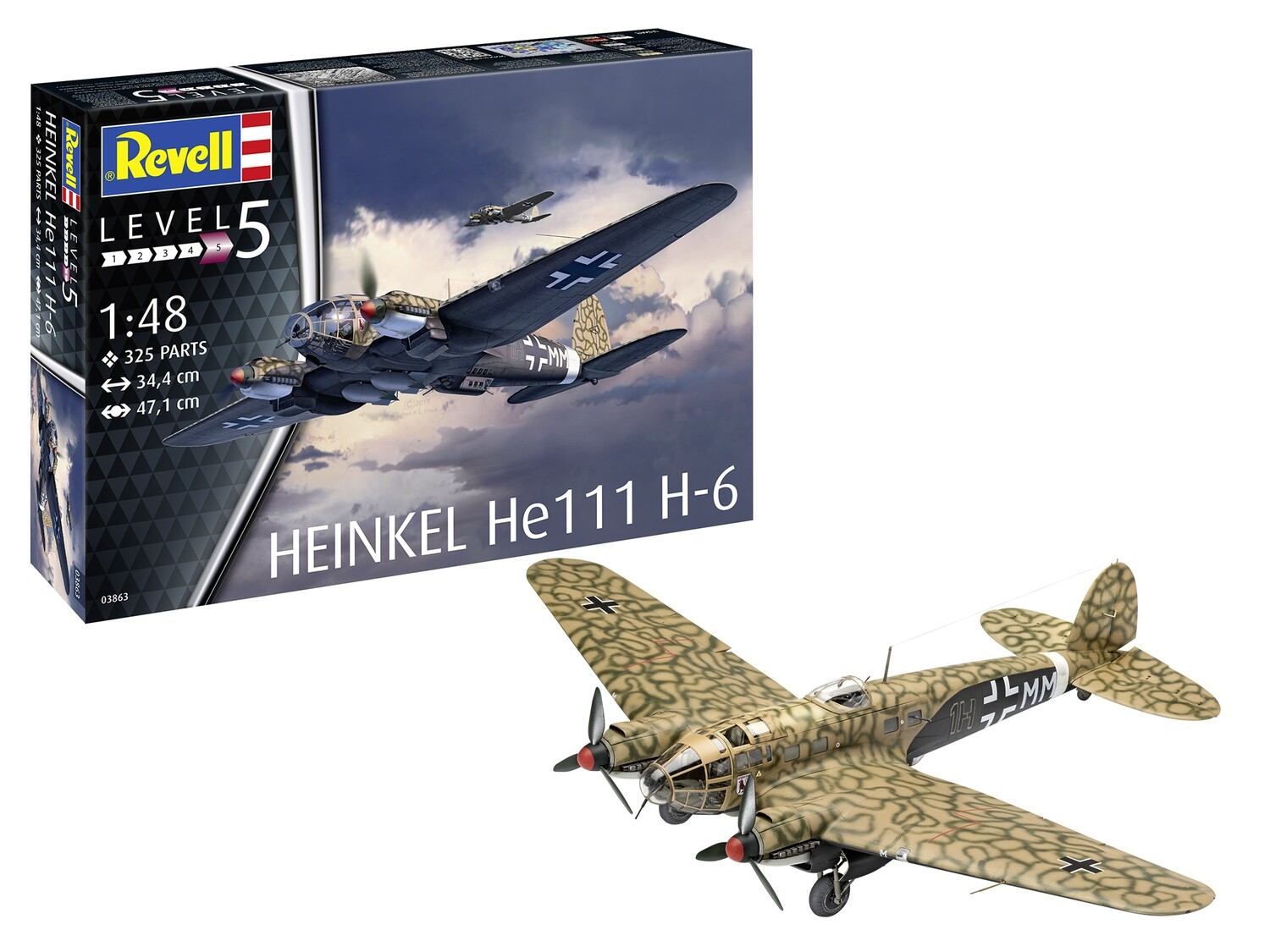 Blechschild 20x30 cm Heinkel He111 H-6 Flugzeug