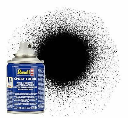 Spray Color Schwarz, seidenmatt, 100ml