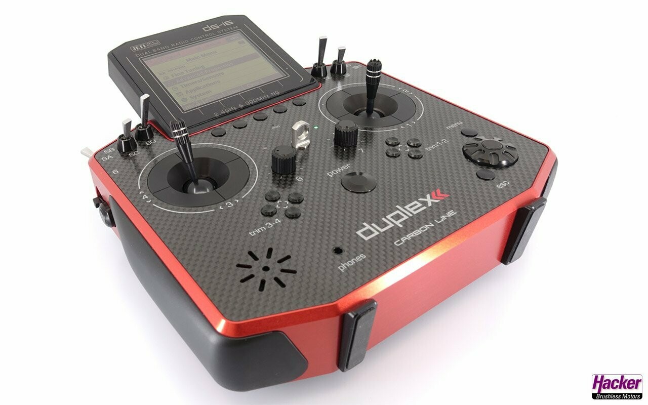 Handsender DS-16 II Carbon Line Red Multimode