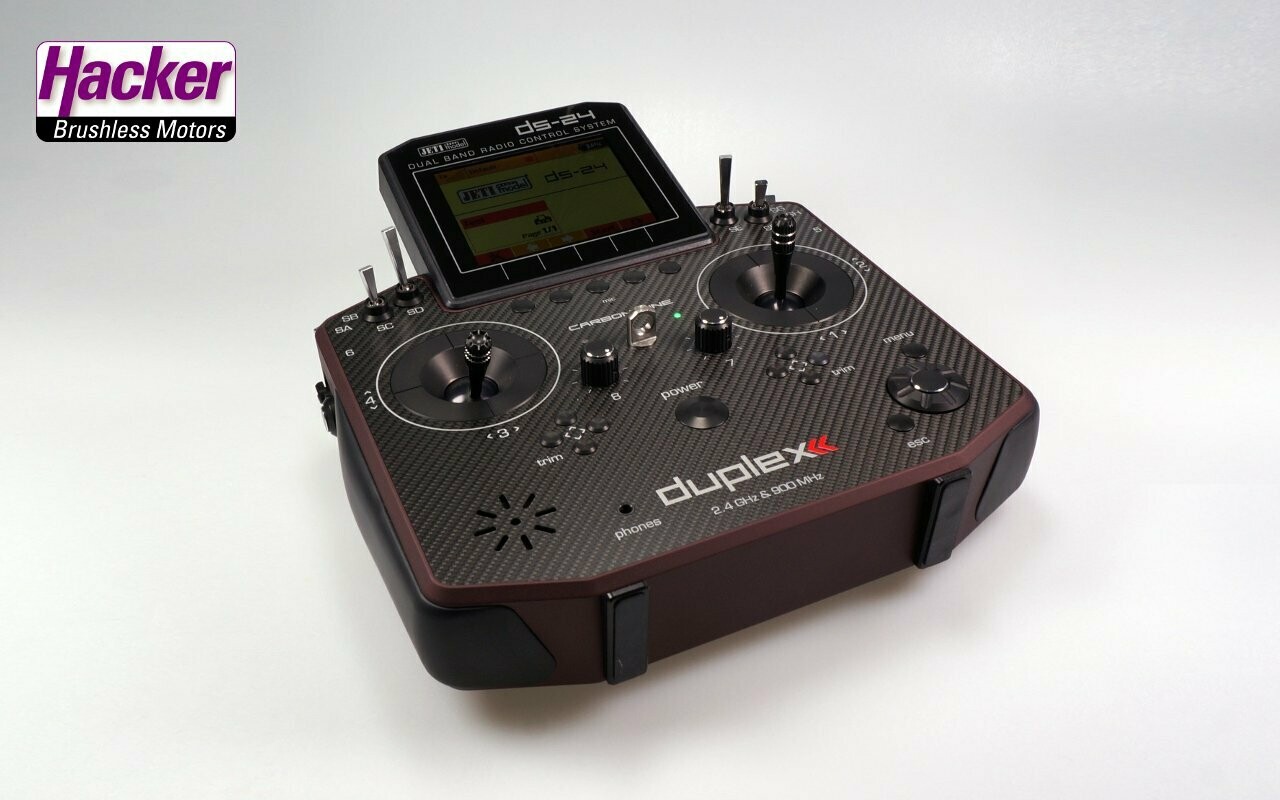 Handsender DS-24 Carbon Line Dark Red Multimode