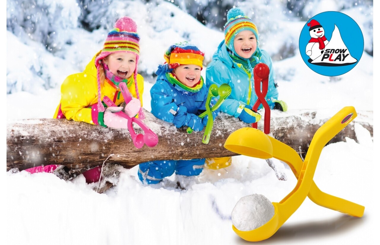 Snow Play Schneeballzange 38cm gelb