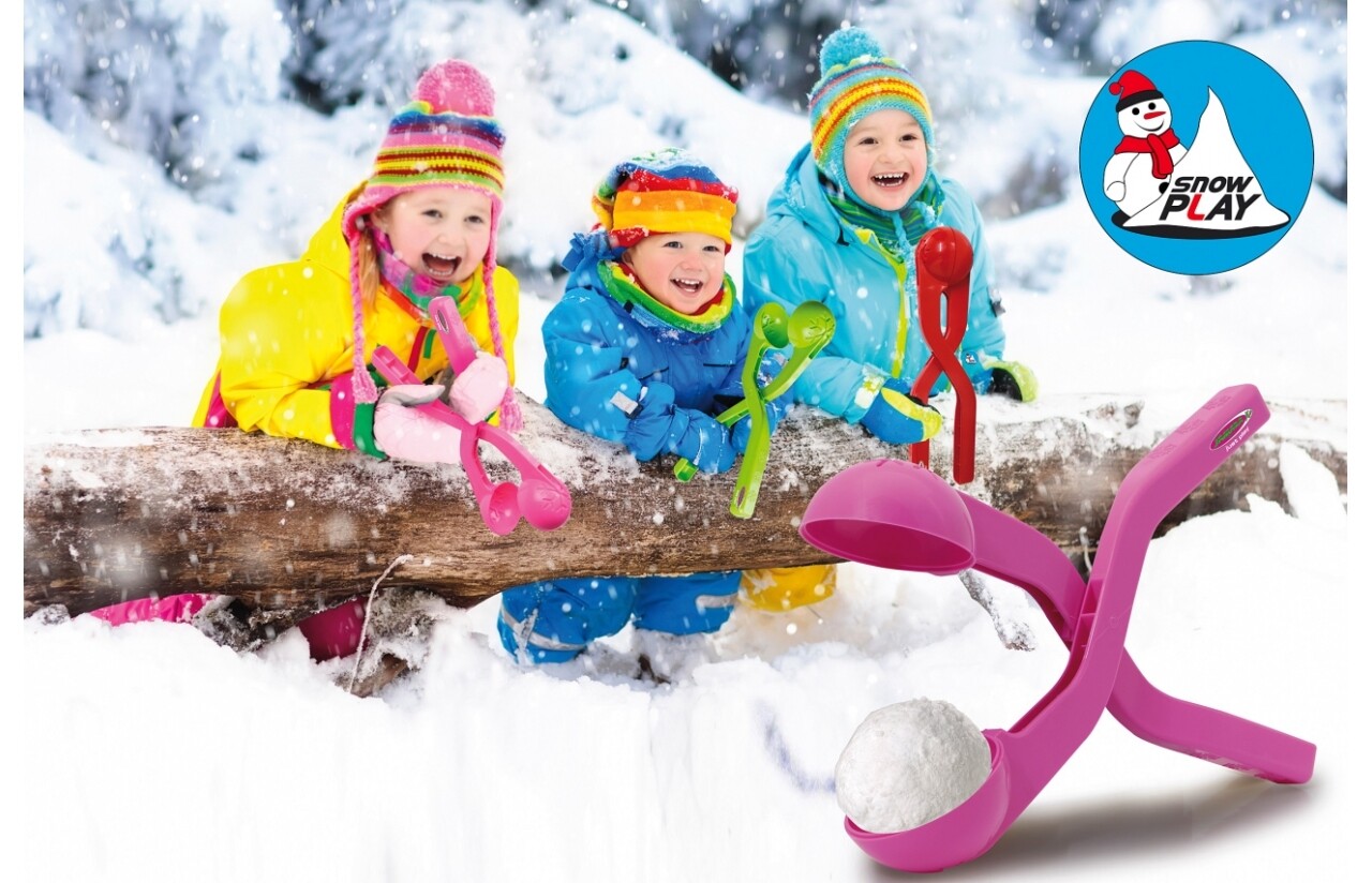 Snow Play Schneeballzange 38cm pink