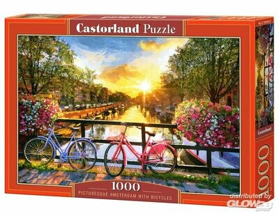 Picturesque Amsterdam with Bicycles