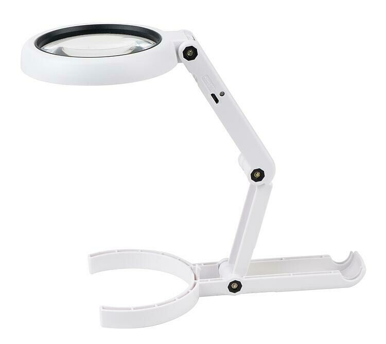 LED-Handlupenleuchte mit Standfuß