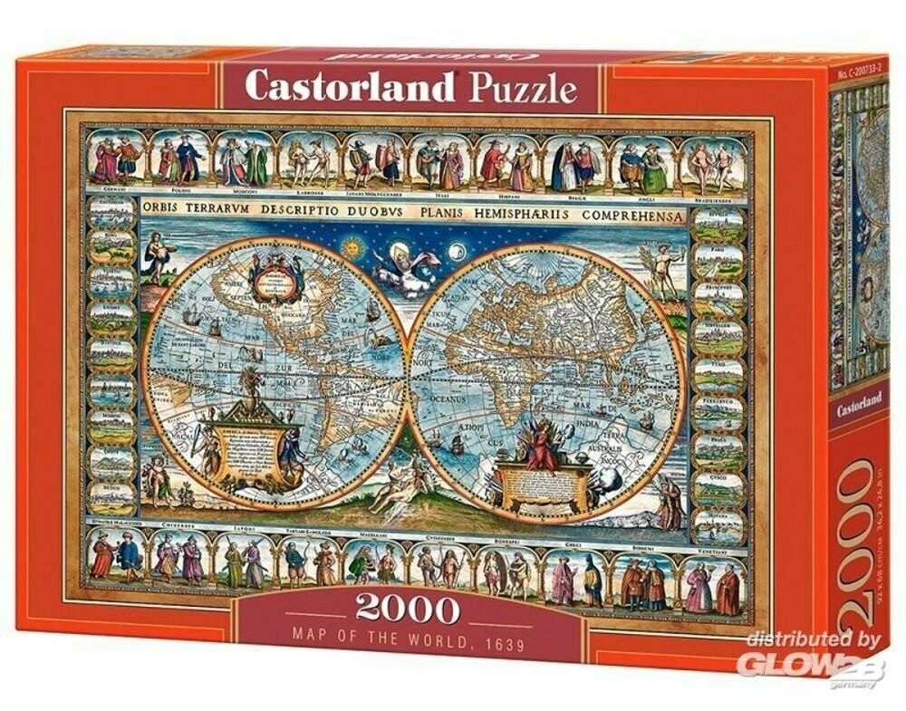 Map of dhe world 1639