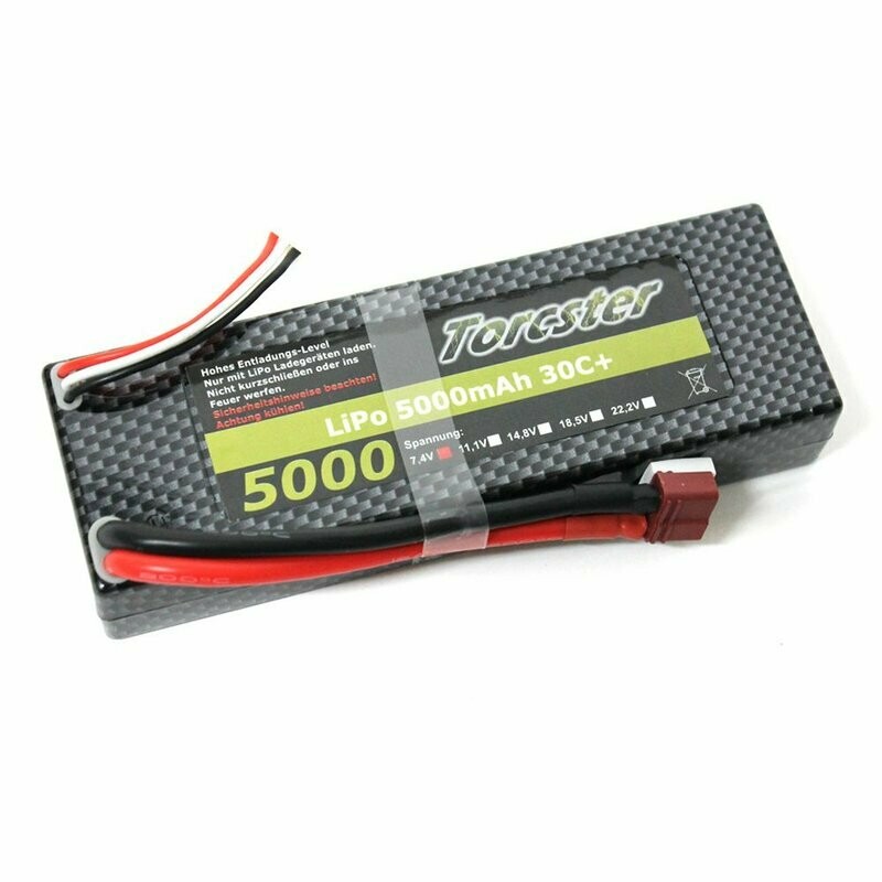 Torcster LiPo 5000mAh 2s1p 7,4V 30C+ Hardcase