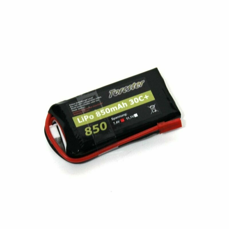 Torcster LiPo 850mAh 2s1p 7,4V 30C+