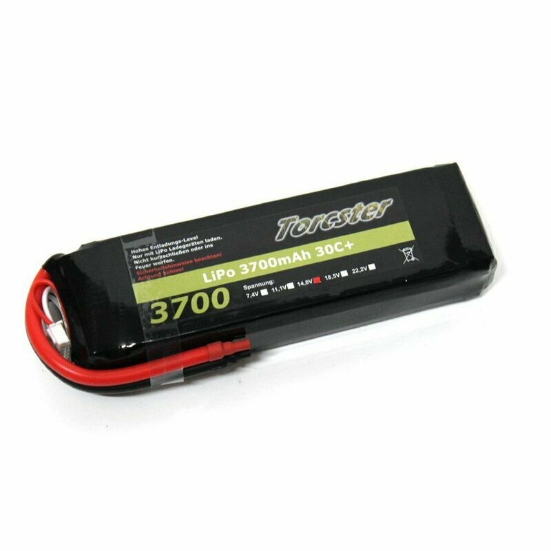 Torcster LiPo 3700mAh 4s1p 14,8V 30C+
