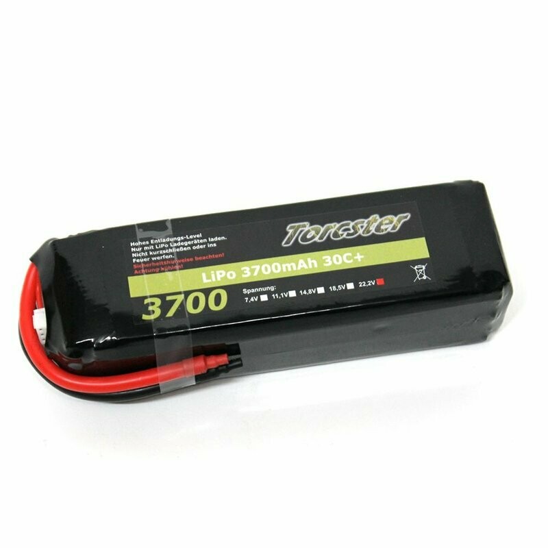 Torcster LiPo 3700mAh 6s1p 22,2V 30C+