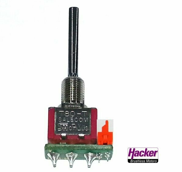 2-Wege Momenttaster (lang) mit Mittelstellung DC Sender DUPLEX 2,4EX