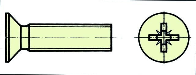 Nylonschr. SK mit Kreuzsch M4X40 (VE=10St.)