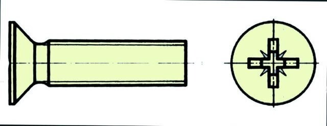 Nylonschr. SK mit Kreuzsch M5X40 (VE=10St.)