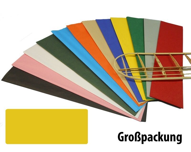 Bespannpapier gelb 18g/qm 51x76 cm