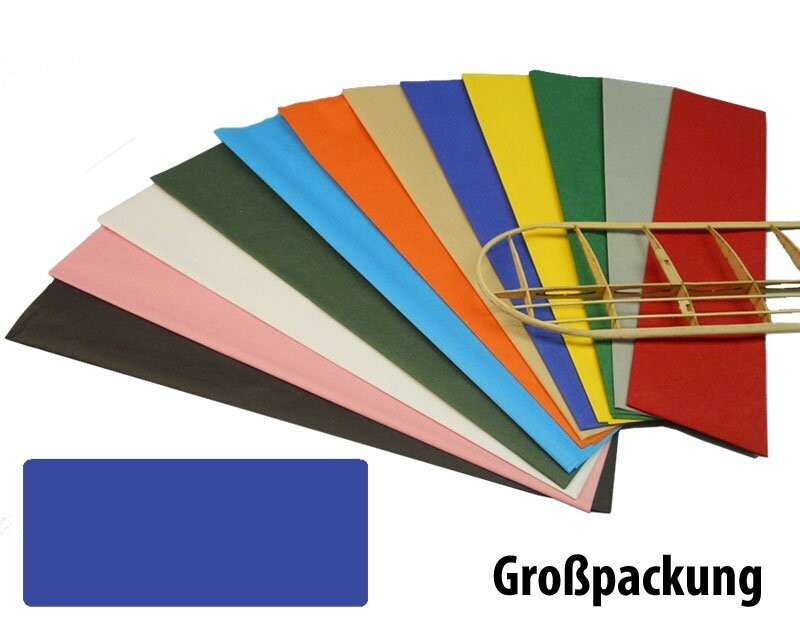 Bespannpapier blau 18g/qm 51x76 cm
