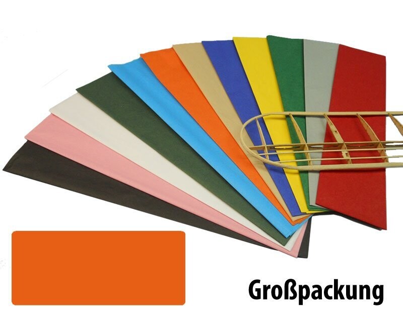 Bespannpapier orange 18g/qm 51x76 cm