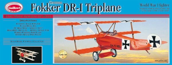Fokker Triplane Balsabausatz