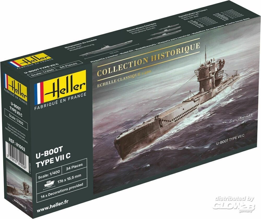 U-Boot Type VII C Maßstab 1:400