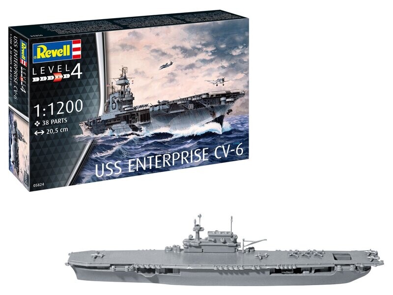 USS Enterprise CV-6 Flugzeugträger Maßstab 1:1200 USS Enterprise CV-6 Flugzeugträger Maßstab 1:1200