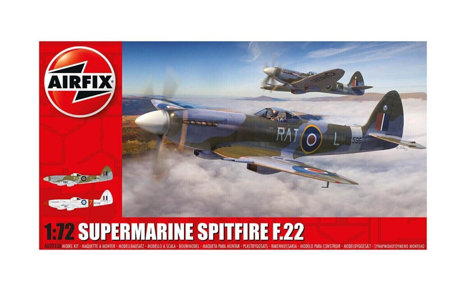 Supermarine Spitfire F.22 in 1:72 A02033A