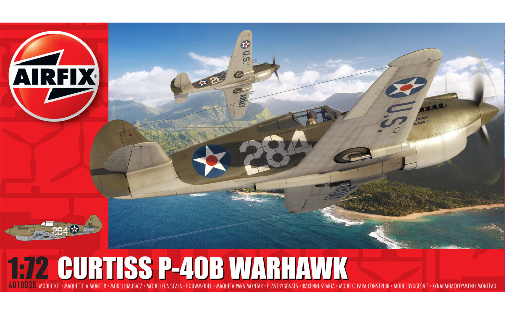 Curtiss P-40B Warhawk in 1:72 A01003B