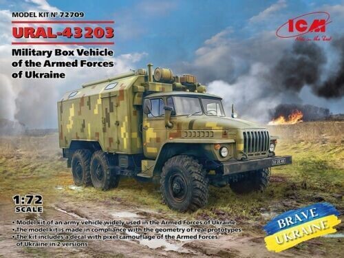 URAL-43203 Military Box Vehicle in 1:72