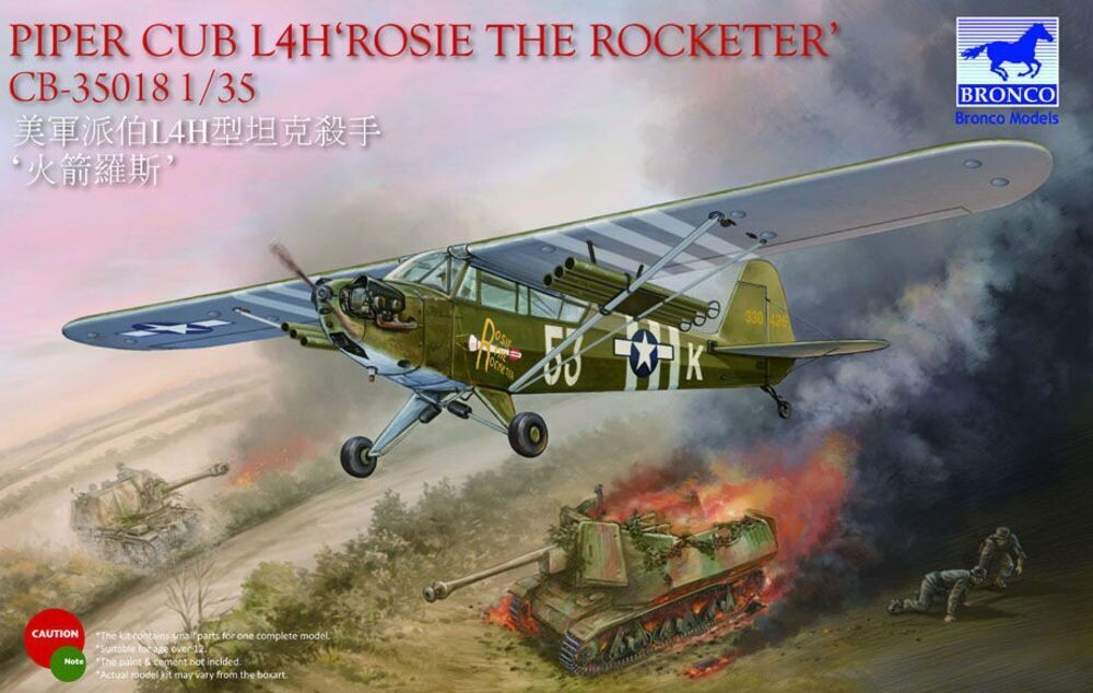 Piper Cub L4H "Rosie the Rocketer" in 1:35