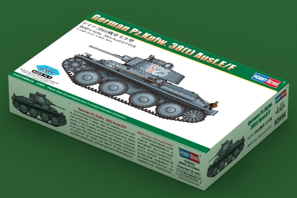 German PzKpfw 38t Ausführung E/F in 1:72