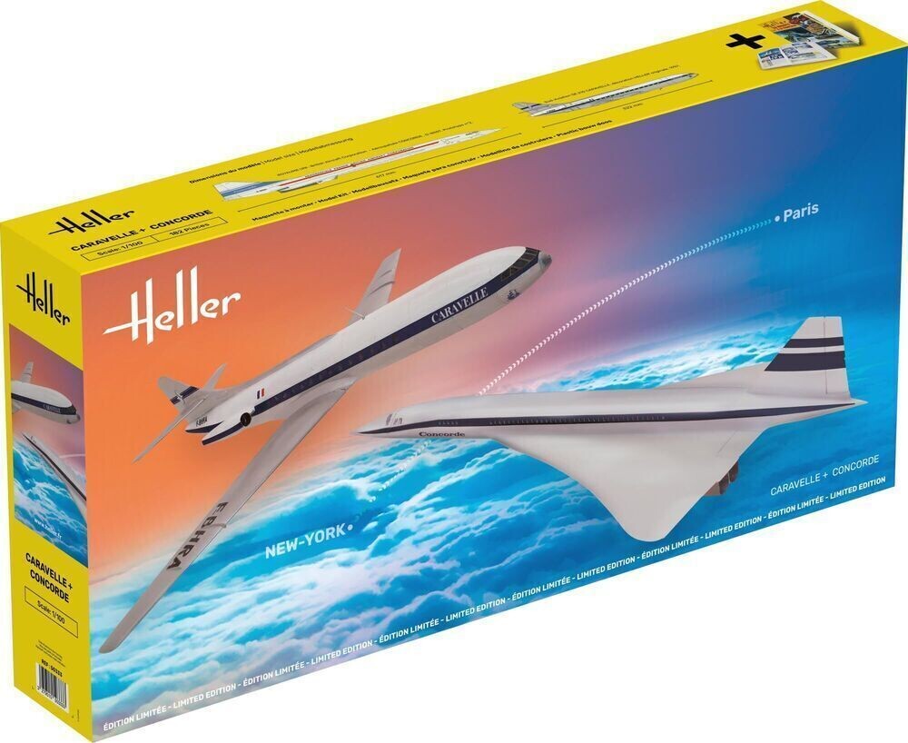 Caravell + Concorde  in 1:100     50333