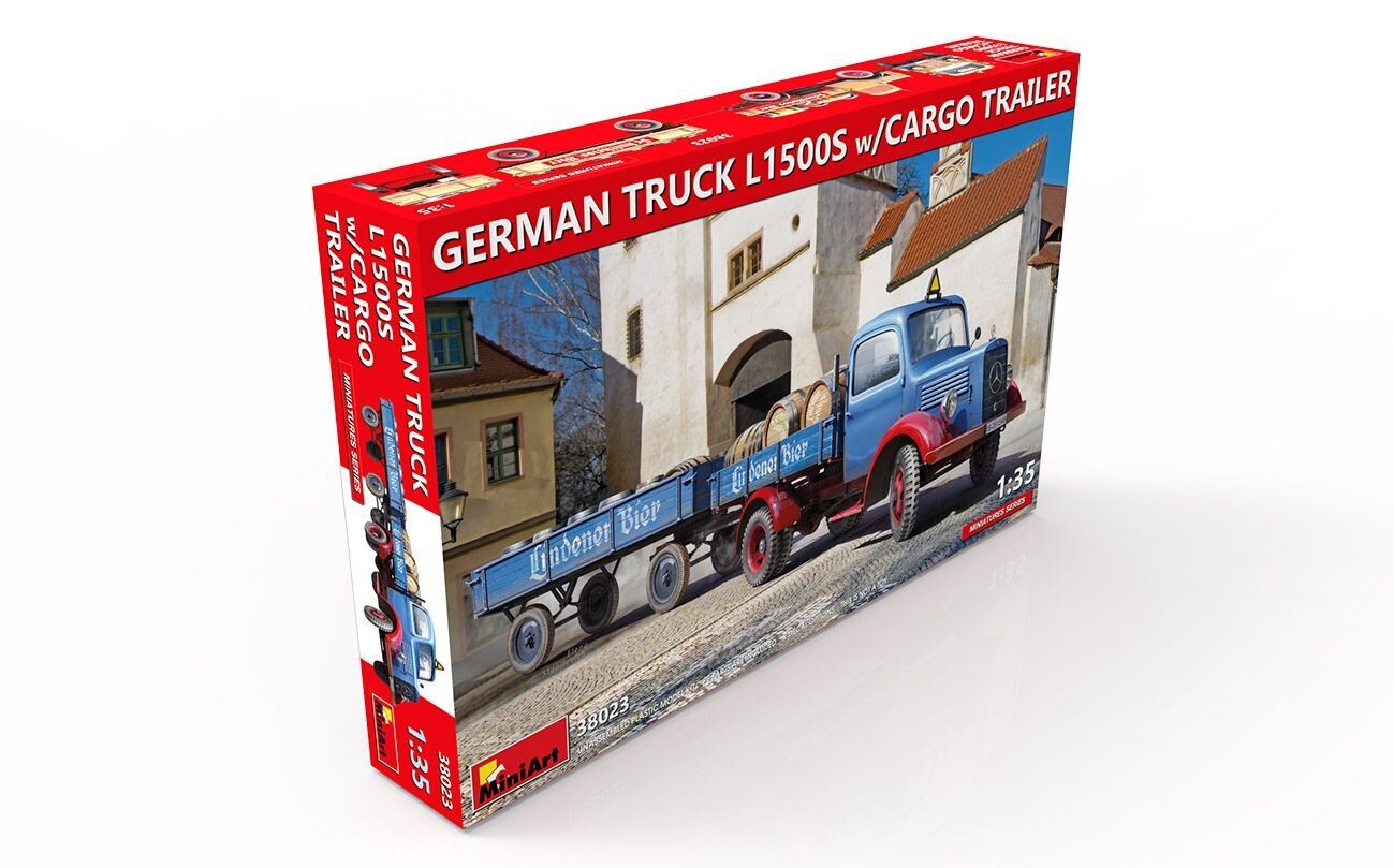 Mercedes LKW L1500S mit Anhänger in 1:35