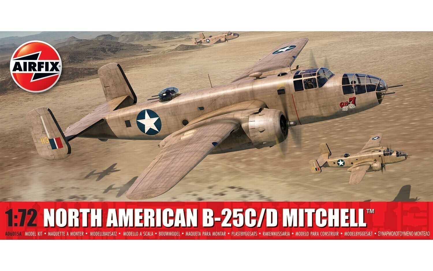 North American B-25C/D Mitchell in 1:72 A06015A