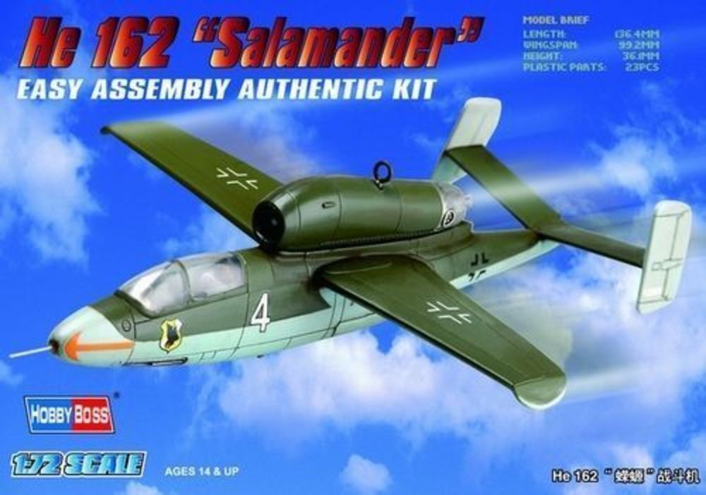 Heinkel He162 Salamander in 1:72