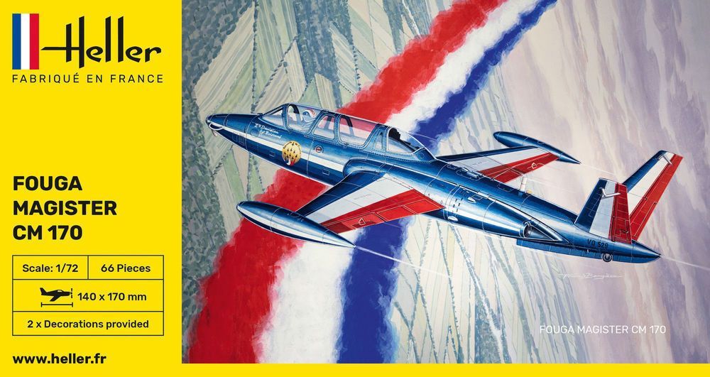 Fouga Magister CM 170  in 1:72     80220