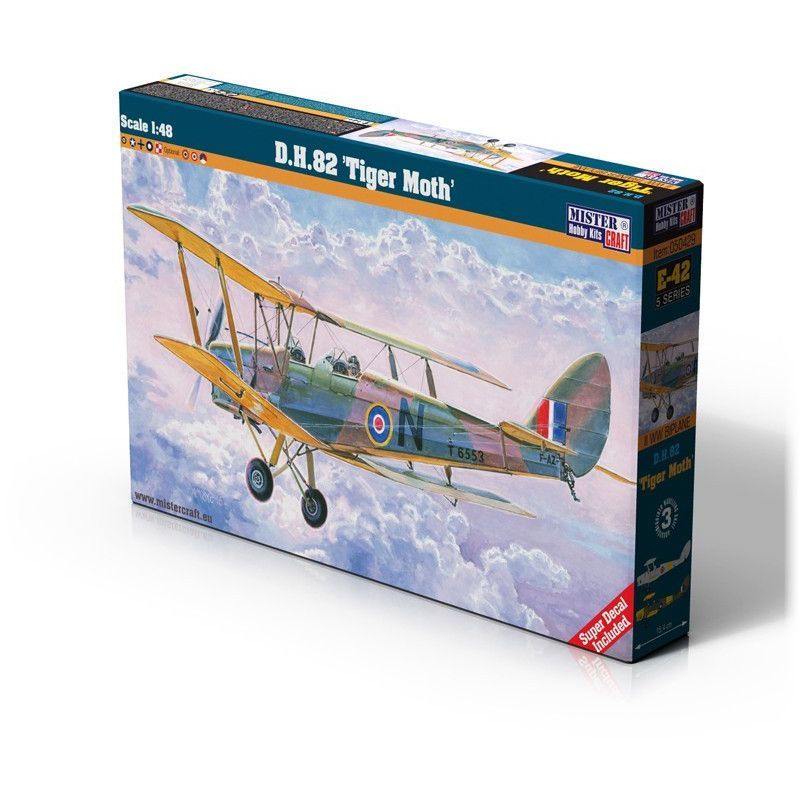 D.H. 82 Tiger Moth De Havelland in 1:48 / E-42