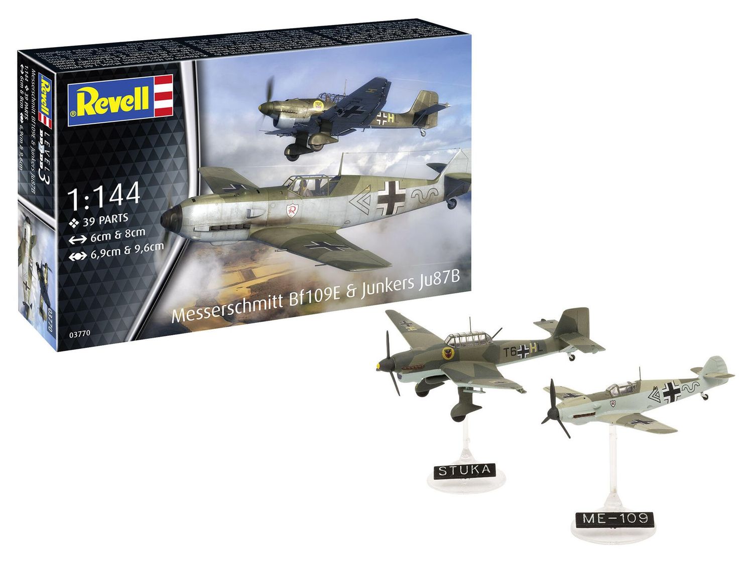 Messerschmitt Bf109E & Junker Ju87B Stuka / 1:144