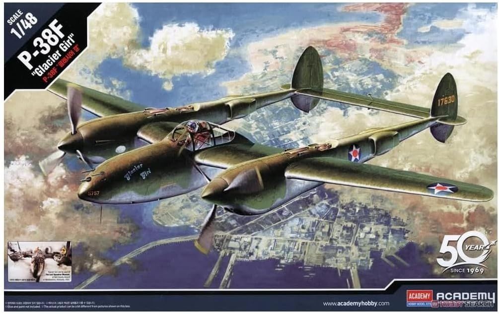 P-38F Lightning Glacier Girl in 1:48 / 12208