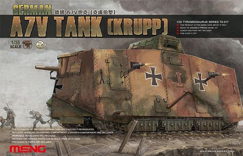 German A7V Tank (Krupp) in 1:35 / TS-017 German A7V Tank (Krupp) in 1:35 / TS-017