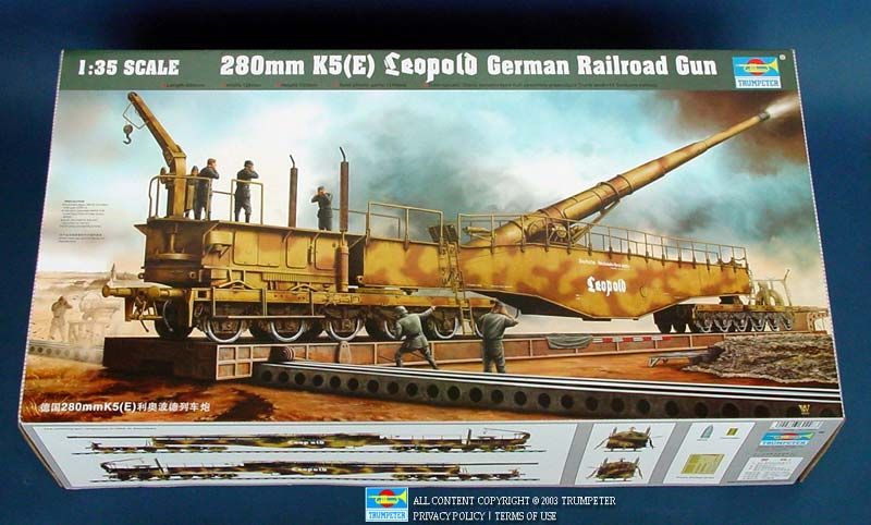 Eisenbahngeschütz Leopold 280mm K5 in 1:35 / 00207 Eisenbahngeschütz Leopold 280mm K5 in 1:35 / 00207