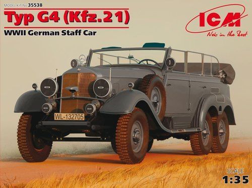 Mercedes Benz Typ G4 (Kfz.21) German Staff Car in 1:35 / 35538 Mercedes Benz Typ G4 (Kfz.21) German Staff Car in 1:35 / 35538