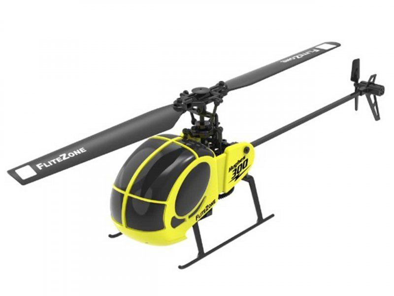 Hughes 300 gelb Helicopter RTF