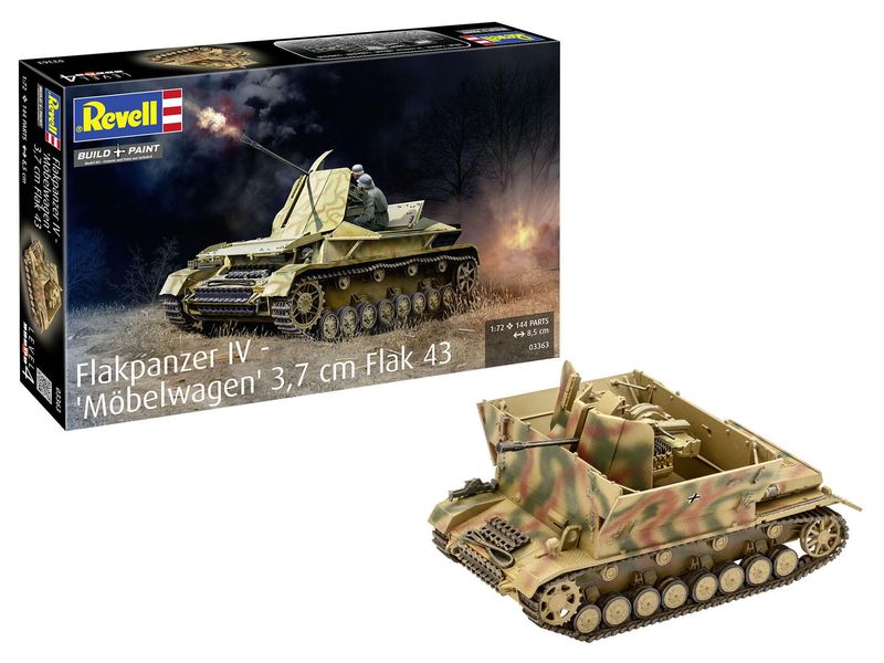Flakpanzer IV "Möbelwagen" 3,7cm Flak 43 in 1:72 / 03363